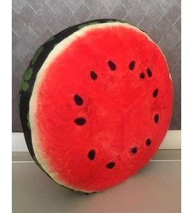 Karpuz Desenli Dekoratif Çok Amaçlı Yer Bahçe Balkon Kamp Minderi Çapı 65 Cm