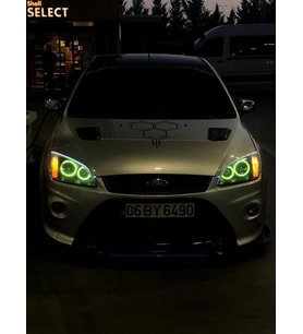 FORD FOCUS ARACI FAR İÇİ UYUMLU GNC GARANTİLİ O MODEL RGB ANGEL