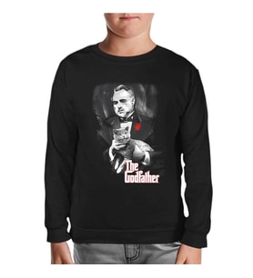 The Godfather Siyah Çocuk Sweatshirt