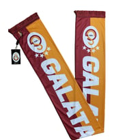 Galatasaray Lisanslı Yıldızlı Parçalı Şal Atkı  (Kırmızı)