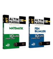 Altın Karma AYT Matematik ve Fen Bilimleri Denemesi 2 Kitap Set