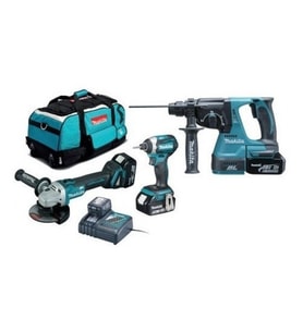Makita DLX3070TX 18V 5.0AH Akülü 3'lü Kombine Set