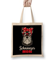 Worlds Best Schnauzer Mom 01 Bez Çanta Uzun Saplı