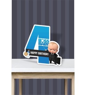 Patron Bebek Boss Baby Temalı - 4 Yaş (40 cm) Ayaklı Rakam Pano