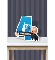 Patron Bebek Boss Baby Temalı - 4 Yaş (40 cm) Ayaklı Rakam Pano