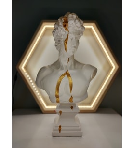 David 'Gold Streak' Dekoratif Heykel, Pop Art Roma Yunan Heykelleri