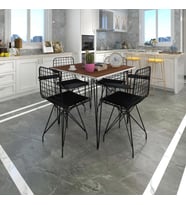 Knsz masa sandalye takımı hem75mazlum cvzsyh 080*080 klç 4 sandalye syhsyh kolçaklı