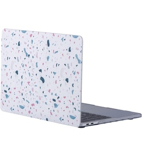 MacBook Air Kılıf 13 inç A1369 A1466 ile Uyumlu 2010-2017 Eski USBli Model Darbeye ve Çizilmeye Dayanıklı Plastik Sert Koruyucu Kapak Yüksek Kaliteli TerrazzoNL Desenli Hard Case Beyaz