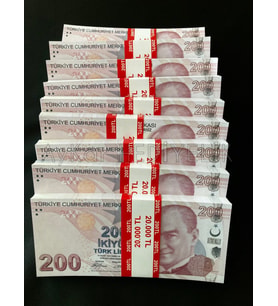YENİ 1000 ADET 200 TL GEÇERSİZ EĞLENCE OYUN ŞAKA  DÜĞÜN PARASI