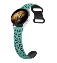 Lexroo Huawei Watch GT 3 42mm KRD-140 20mm Silikon Kordon Strap Kayış - Yeşil-Siyah