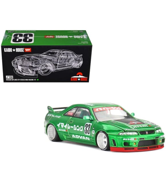 Mini GT //150 Nissan Skyline GT-R (R33) Imai Racing V1 Model Araba