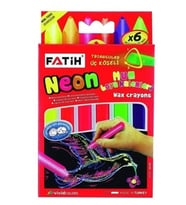 Fatih Mum Boya Wax Crayons Neon 6Lı