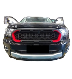 Ford Ranger Uyumlu T8 Ön Panjur Seti 2018 Ve Üzeri Ledli Mustang Logolu