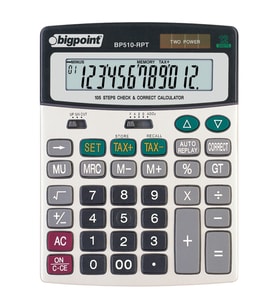 Bigpoint Hesap Makinesi 12 Hane (RPT)