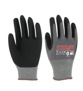Starline E-91 Mikro Köpük Nitril Kaplı Naylon Astarlı İş Eldiveni ( beden no : 9 L )