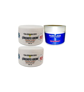 2 Tane Çörek Otu Ağrı Kremi White Box 200 ml + Painclass Kuyruk Yağı 100 ml Kremi Fıtık Kas Eklem Ağrılarına Rahatlatıcı Masaj Seti