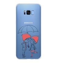 Samsung Galaxy S8 Plus Kapak Aşk Tasarımlı Şeffaf Silikon Kılıf