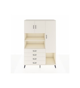 Hyperion Gardrop 8 Raflı 4 Çekmeceli 3 Kapaklı 132x44x195 Aytaşı-Aytaşı