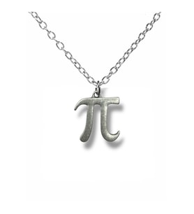Infinite Pi – Pi Sayısı Figürlü Matematik Unisex Kolye (60 cm Zincirli) (Gümüş)