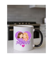 Best Forever Friend Sihirli Bardak (Beyaz-Altın)