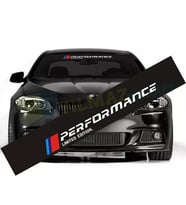 Bmw M Performance Ön Cam Güneşlik Oto Sticker Etiket Yapıştırma ( 130 x 20 Cm Ölçü )