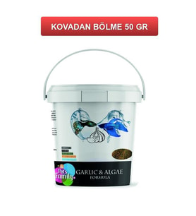 Pets Family Garlıc & Algae Formula Sarmısaklı Tropikal Balık Yemi ( KOVADAN BÖLME ) 50 Gr