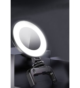 Şarjlı LED Selfie Video Kamera Işığı, Tripod ve Manda Uyumlu, Ayarlanabilir Kelvin