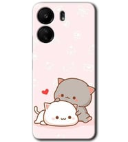Xiaomi Redmi 13C Kılıf HD Desen Baskılı Kılıf - Kedi Aşkı