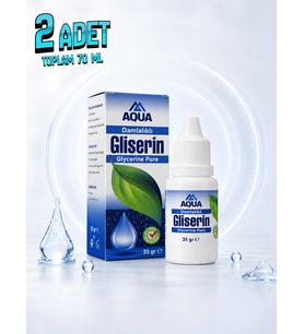 AQUA MED 2 x 35 ML Gliserin Nemlendirici Ağrı Dindirici Kırışıklık Cilt Tırnak Çatlak Deri Bakım Yağı Kozmetik Cilt Bakım Kremi Masaj Friksiyon