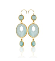 Kadir Jewellery 22 Ayar Altın Kaplama Kadın Sallantılı Küpe -El İşçiliği Ve Hipoalerjenik Küpe