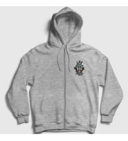 Presmono Unisex Gri Nature Heilung Fermuarlı Kapüşonlu Sweatshirt 409159tt (Gri)