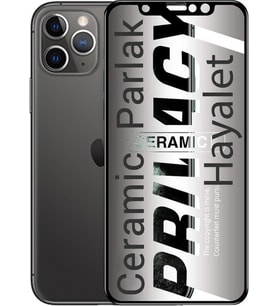 Apple Uyumlu   iPhone 11 Pro Hayalet Ekran Koruyucu Cam Parlak Seramik