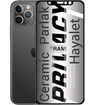 Apple Uyumlu   iPhone 11 Pro Hayalet Ekran Koruyucu Cam Parlak Seramik