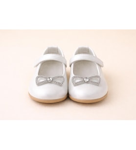 Trendyshose 7074 Kız Çocuk Babet Ayakkabı (Beyaz)