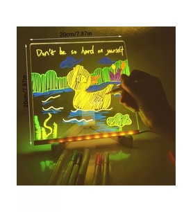Led Işıklı Çizim Tahtası (20x20cm) (5343)