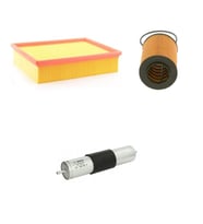 Bosch Filtre Bakım Seti BMW 5 SERİSİ E39 528i Benzin 1996-2001 Hava + Yağ f. + Yakıt Filtre Bosch