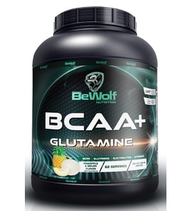 BeWolf Nutrition BCAA + Glutamine 620 Gram 62 Porsiyon Ananas-Kavun Aromalı-YENİ ÜRÜN-Lansman Fiyat