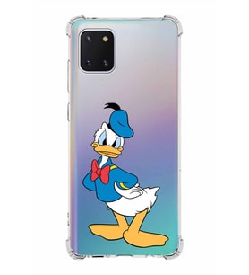 Samsung Galaxy A81  Köşe Korumalı Antişok Kapak Donald Duck Tasarımlı Şeffaf  Kılıf