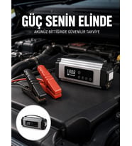 Yolda Kalmaya Son Dijital Ekranlı Akü Takviye ve Hava Kompresörü Çok Fonksiyonlu Acil Güç Ünitesi Yeni Nesil