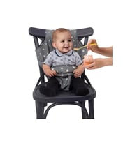 Sevi Bebe Kumaş Mama Sandalyesi Gri Yıldız
