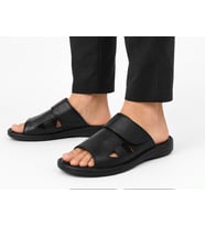 Trendyshose 07145 Doğal Deri Anatomic Erkek Terlik