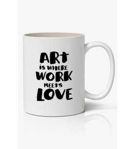 Art is Where Baskılı Kupa Bardak Baskılı Kahve Kupa Bardak