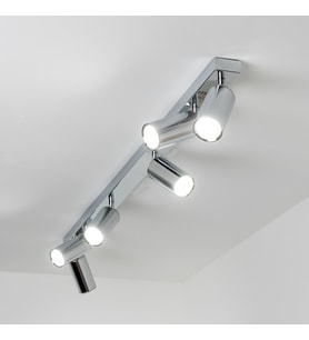 RİOLIGHT MODERN1 KROM1 HAREKETLİ1 BAŞLIK 6XGU10 LED SPOT AVİZE(AMPUL DAHİL)UZUNLUK:120CM