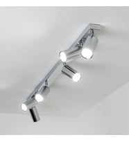 RİOLIGHT MODERN1 KROM1 HAREKETLİ1 BAŞLIK 6XGU10 LED SPOT AVİZE(AMPUL DAHİL)UZUNLUK:120CM