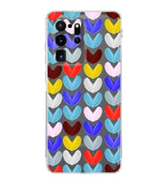 PrintiFy Samsung Galaxy S20 Ultra ile Uyumlu 1mm Slim Fit Water Color 1 Baskılı Şeffaf  Kılıf