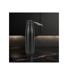 Paslanmaz Çelik 600 Ml Termos Mug Taşıma İpli SIcak ve Soğuk Muhafazalı Mug Kamp Piknik Spor