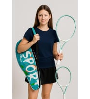 Yüksek Kalite Düşük Sarsılma Pro Tenis Raketi 25 İnch + Taşıma Çantası HKW625Y