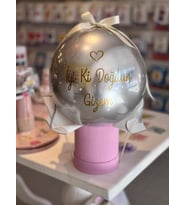 Kişiye Özel İsim Yazılı Şeffaf Bubble Balon – Doğum Günü & Bebek Hediyesi