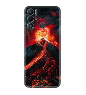Tecno Pova Neo Kılıf Silikon Desen Özel Seri Yanardağ 1611