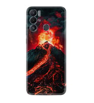 Tecno Pova Neo Kılıf Silikon Desen Özel Seri Yanardağ 1611